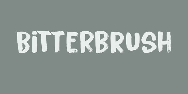 Bitterbrush DEMO font